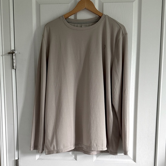 Reel Legends Men's Taupe Long Sleeve Tee - Picture 1 of 6